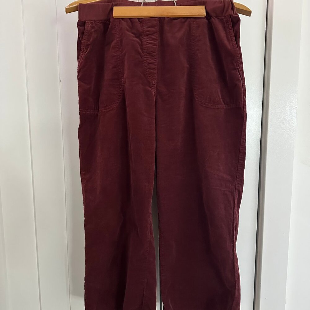 Cut Loose Easy Crop cognac colored pants - large